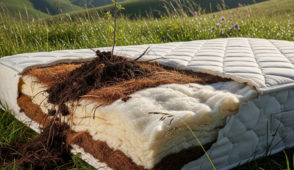 100% Biodegradable and Environmental friendly mattress.